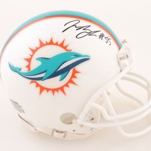 Jerome Baker signed mini helmet